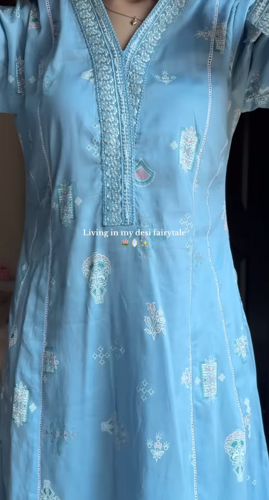 Blue Designer Suit Set