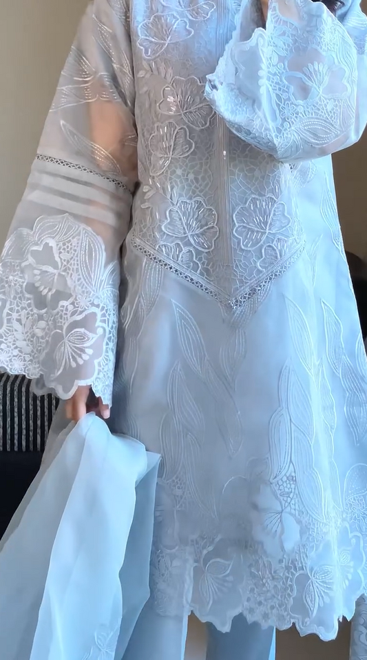 Premium Organza Designer Suit
